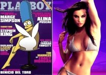 Modelul Alina Puşcău şi Marge Simpson, în Playboy (VIDEO)
