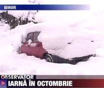 Iarnă în octombrie. În nordul ţării a nins timp de 24 de ore (VIDEO)