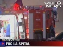 Incendiu la Spitalul Sfântul Luca din Capitală, după ce un pacient s-a jucat cu bricheta (VIDEO)