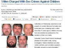 SUA. Un bătrân şi cei patru fii ai săi, arestaţi pentru că au violat copiii familiei
