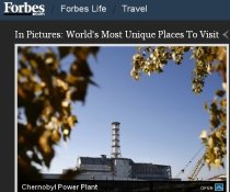 Cernobâl, pe locul întâi în topul celor mai exotice destinaţii turistice