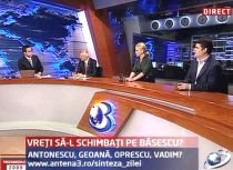 Sinteza Zilei: Vreţi să-l schimbaţi pe Băsescu? Antonescu, Geoană, Oprescu, Vadim?
