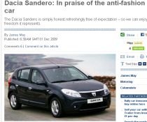 James May-Top Gear: Dacia Sandero are o prospeţime anti-fashion, ceea ce o face chiar atrăgătoare
