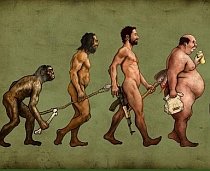 Studiu privind evoluţia omului: Mai înceţi, mai puţin puternici şi mai graşi
