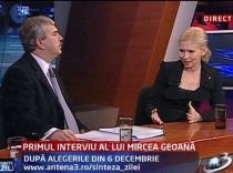 Sinteza Zilei: Primul inteviu al lui Mircea Geoană, după alegerile din 6 decembrie
