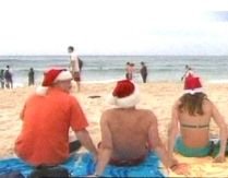 Turiştii se bucură de Crăciun pe plajă, în Australia (VIDEO)