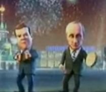 Parodie cu Medvedev şi Putin în rolurile principale, hit pe internet (VIDEO)