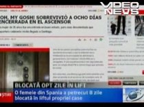 O femeie din Spania a fost salvată, după ce a petrecut opt zile blocată într-un lift (VIDEO)