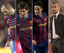 Jucătorii Barcelonei domină "Echipa anului 2009" în ancheta UEFA