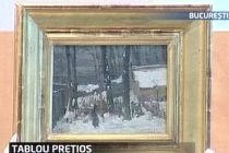 "Peisaj de iarn&#227;", un tablou al lui Ştefan Luchian, vândut la licitaţie cu 200.000 de lei
