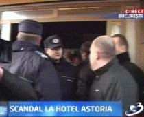 Executare silită cu scandal la hotelul Astoria din Capitală (VIDEO)