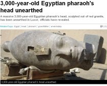 Importantă descoperire arheologică în Egipt: Capul lui Amenhotep al III-lea