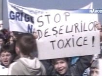 Proteste la Năvodari împotriva construirii unui depozit pentru deşeuri periculoase (VIDEO)
