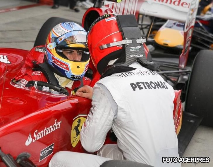 Michael Schumacher îi acuză pe Hamilton şi Alonso că l-au blocat în timpul calificărilor