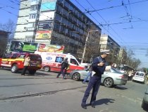 Un accident de circulaţie a blocat linia de tramvai 41 şi intersecţia Miciurin cu Turda (FOTO)