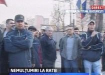 Protest spontan al angajaţilor RATB. Oamenii sunt nemulţumiţi de salarii (VIDEO)