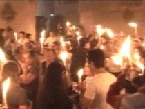 Creştinii din Ierusalim au primit Sfânta Lumină de la Biserica Sfântului Mormânt (VIDEO)