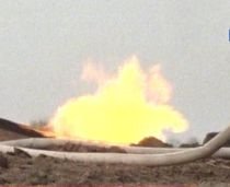 Explozie puternică la o conductă de gaze din Ialomiţa