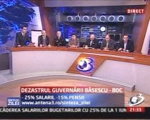 Sinteza Zilei: Măcelul lui Băsescu. -25% salarii, -15% pensii