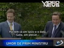 Umorul britanic, în acţiune: Premierul David Cameron iese cu bine dintr-o situaţie dificilă - VIDEO