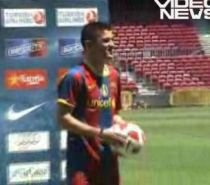 David Villa trece testul medical şi este prezentat de Barcelona în faţa a 25.000 de fani (VIDEO)