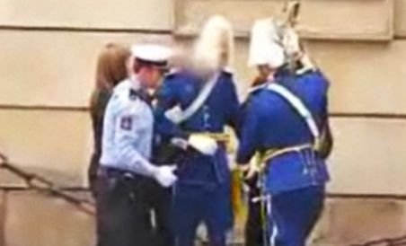 Un membru al Gărzii Regale din Suedia a leşinat în timpul nunţii Prinţesei Victoria (VIDEO)