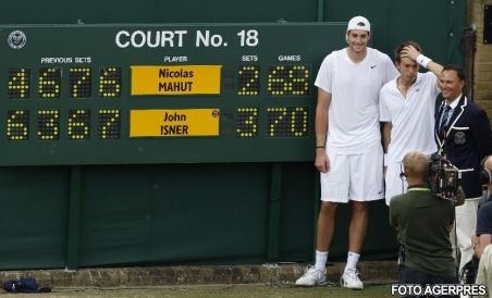 John Isner şi Nicolas Mahut au intrat în Cartea Recordurilor, după meciul de la Wimbledon
