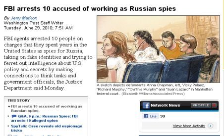 10 ruşi arestaţi în SUA pentru spionaj
