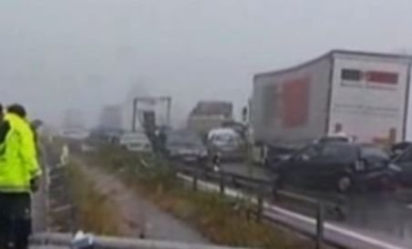 Zi neagră pe o autostradă din Portugalia: 5 morţi şi 70 de răniţi, în urma a două accidente (VIDEO)