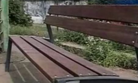 Câţiva piteşteni au furat băncile dintr-un parc (VIDEO)