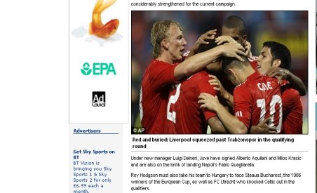 Daily Mail: Liverpool va merge în Ungaria să joace cu Steaua Bucureşti