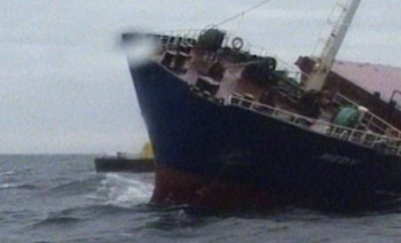 Vasul turcesc "Medy" s-a scufundat în Marea Neagră (VIDEO)