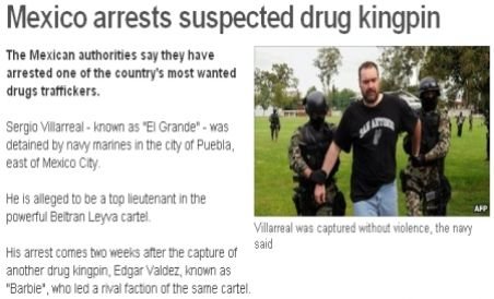Traficant de droguri important, arestat în Mexic