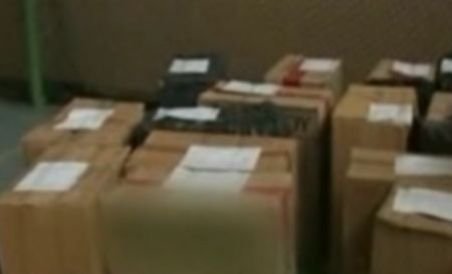 Poliţia de frontieră din Galaţi a confiscat 22.000 pachete de ţigări