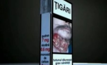 Pachetele de ţigări vor avea fotografii şocante mai mari şi avertismente mai dure (VIDEO)