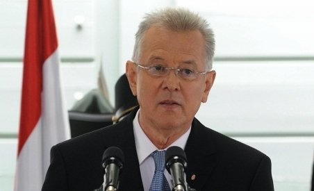 Preşedintele Ungariei, Pal Schmitt, va vizita România luni şi marţi