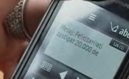 Înşelăciune prin SMS: Un bărbat a plătit peste 27.000 lei pentru un premiu fictiv de 20.000 euro