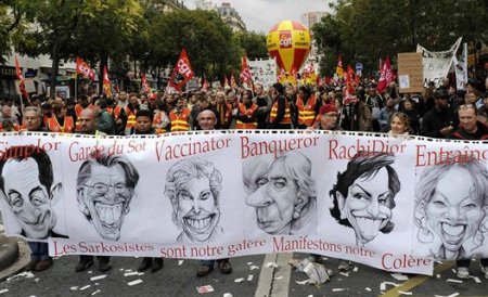 Sute de mii de oameni au protestat în toată Franţa faţă de reforma pensiilor