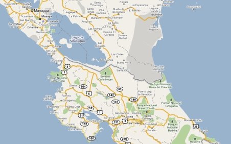 O eroare Google Maps provoacă un conflict între Nicaragua şi Costa Rica