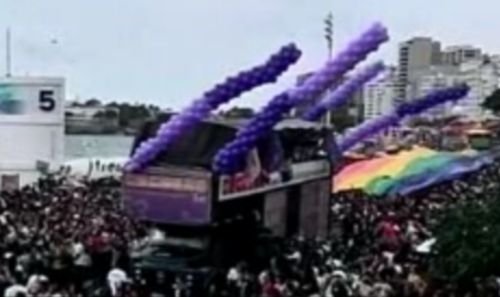 Cea de-a 15-a paradă anuală a homosexualilor a avut loc la Copacabana