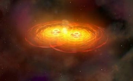 Coliziunea a două găuri negre de dimensiuni diferite, simulată de astrofizicienii americani