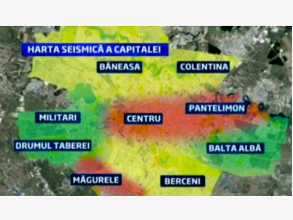 Harta seismică a Capitalei. Vezi care sunt cartierele cel mai expuse în caz de seism