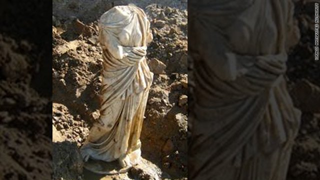Statuie veche de 2.000 de ani, descoperită în Israel după o puternică furtună