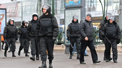 Moscova. Peste 1.300 de persoane reţinute, pentru prevenirea confruntărilor între extremişti şi etnici din Caucaz