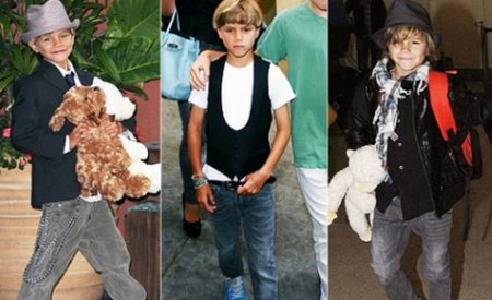 Fiul de 8 ani al lui David Beckham, pe lista celor mai elegante vedete masculine