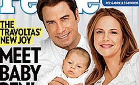 Bebeluşul de 7 săptămâni al lui John Travolta, pe coperta revistei People