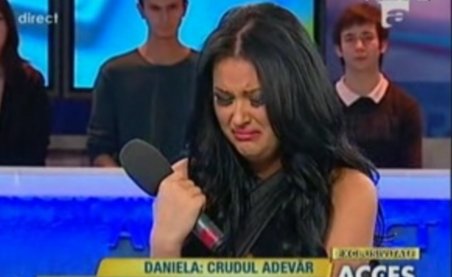 Daniela Crudu, în lacrimi la Acces Direct: Pentru prima oară sunt o fată tristă