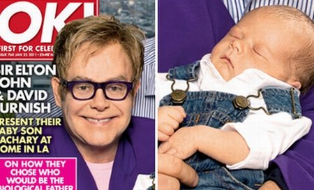 Primele imagini cu bebeluşul lui Elton John