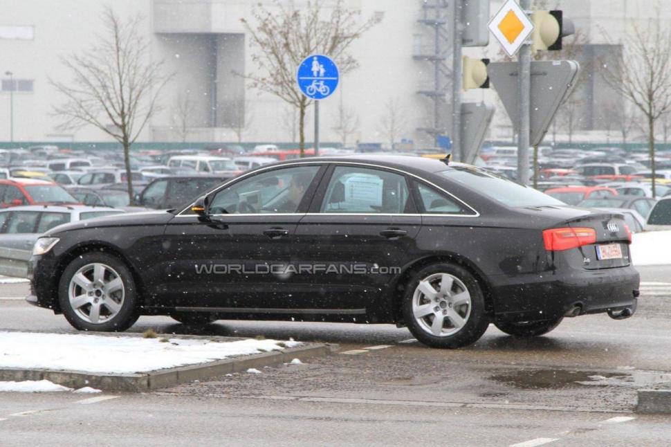 Audi A6 Hybrid 2012, fotografiat pentru prima oară pe un drum public
