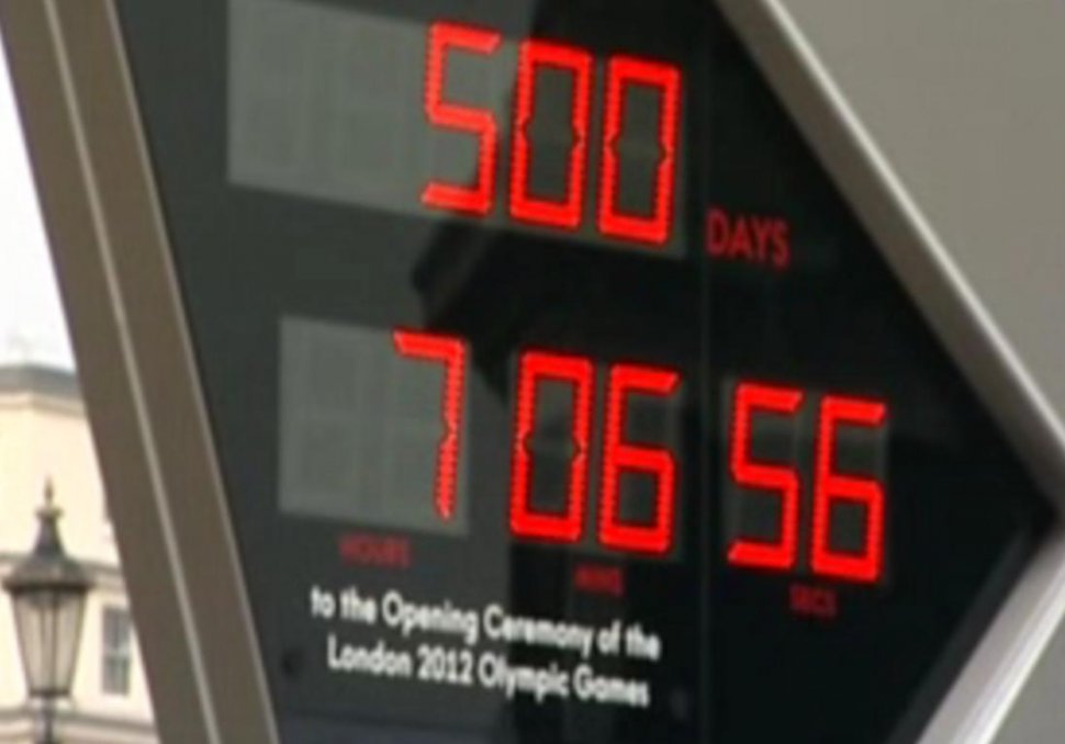 Ceasul care cronometrează timpul rămas până la JO de la Londra s-a blocat
